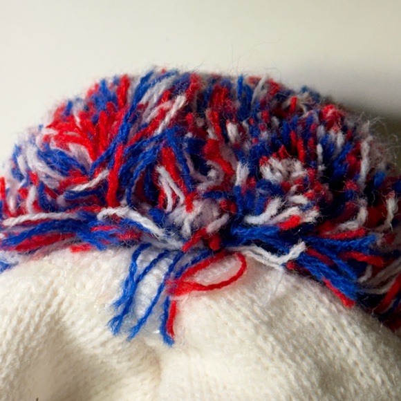 Vintage High End Thick White USA Olympics 3M Luge Team Beanie Hat MINTY OS - Picture 3 of 7